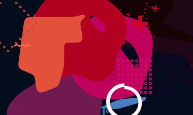 Soyut arka plan sanatı. 3 boyutlu illüstrasyon. Tuvalde fırça darbeleri. Çok renkli arkaplan. Çağdaş sanat. Sanatsal dijital palet.