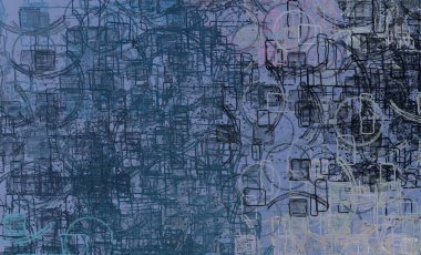 Soyut arka plan sanatı. 2D çizim. Etkileyici yağlı boya resim. Tuvalde fırça darbeleri. Modern sanat. Çok renkli arkaplan. Çağdaş sanat. İfade. Sanatsal dijital palet.