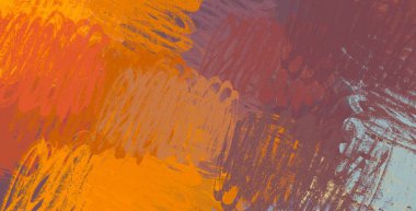 Soyut arka plan sanatı. 2D çizim. Etkileyici yağlı boya resim. Tuvalde fırça darbeleri. Modern sanat. Çok renkli arkaplan. Çağdaş sanat. İfade. Sanatsal dijital palet.