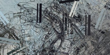 Soyut arka plan sanatı. 2D çizim. Etkileyici yağlı boya resim. Tuvalde fırça darbeleri. Modern sanat. Çok renkli arkaplan. Çağdaş sanat. İfade. Sanatsal dijital palet.