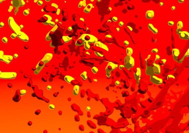 Soyut arka plan sanatı. 3 boyutlu illüstrasyon. Tuvalde fırça darbeleri. Çok renkli arkaplan. Çağdaş sanat. Sanatsal dijital palet.