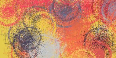 Soyut arka plan sanatı. 2D çizim. Etkileyici yağlı boya resim. Tuvalde fırça darbeleri. Modern sanat. Çok renkli arkaplan. Çağdaş sanat. İfade. Sanatsal dijital palet.