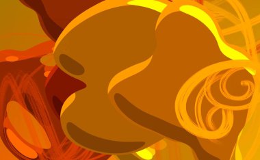 Soyut arka plan sanatı. 3 boyutlu illüstrasyon. Çok renkli arkaplan. Çağdaş sanat. Sanatsal dijital palet.