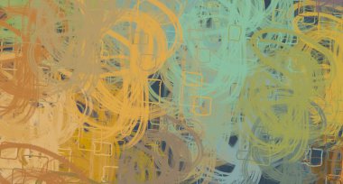 Soyut arka plan sanatı. 2D çizim. Etkileyici yağlı boya resim. Tuvalde fırça darbeleri. Modern sanat. Çok renkli arkaplan. Çağdaş sanat. İfade. Sanatsal dijital palet.