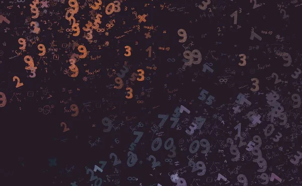 Matemática Ilustração Fundo Abstrato Com Números Espaço Cópia — Fotografia de Stock