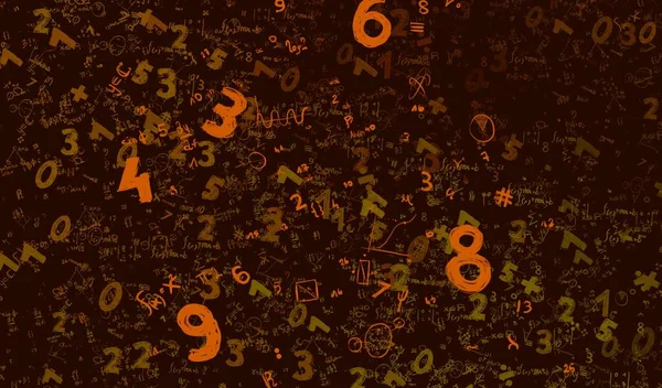 Math Ilustración Abstract Background Numbers Copy Space — Foto de Stock