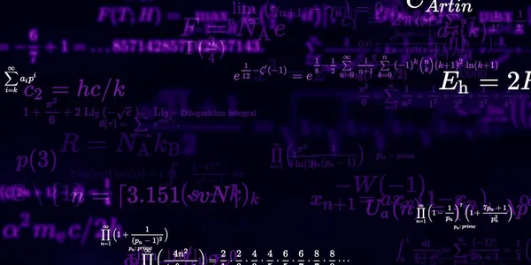 数式の数学的背景 シームレスなイラスト カラフルなシンボルを持つ抽象パターン — ストック写真