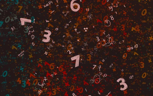 Math Ilustración Abstract Background Numbers Copy Space — Foto de Stock