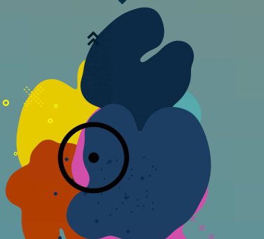 Soyut arka plan sanatı. 3 boyutlu illüstrasyon. Tuvalde fırça darbeleri. Çok renkli arkaplan. Çağdaş sanat. Sanatsal dijital palet.