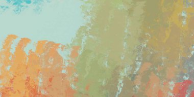 Soyut arka plan sanatı. 2D çizim. Etkileyici yağlı boya resim. Tuvalde fırça darbeleri. Modern sanat. Çok renkli arkaplan. Çağdaş sanat. İfade. Sanatsal dijital palet.