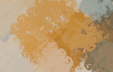 Soyut arka plan sanatı. 2D çizim. Etkileyici yağlı boya resim. Tuvalde fırça darbeleri. Modern sanat. Çok renkli arkaplan. Çağdaş sanat. İfade. Sanatsal dijital palet.