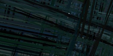 Soyut arka plan sanatı. 2D çizim. Etkileyici yağlı boya resim. Tuvalde fırça darbeleri. Modern sanat. Çok renkli arkaplan. Çağdaş sanat. İfade. Sanatsal dijital palet.