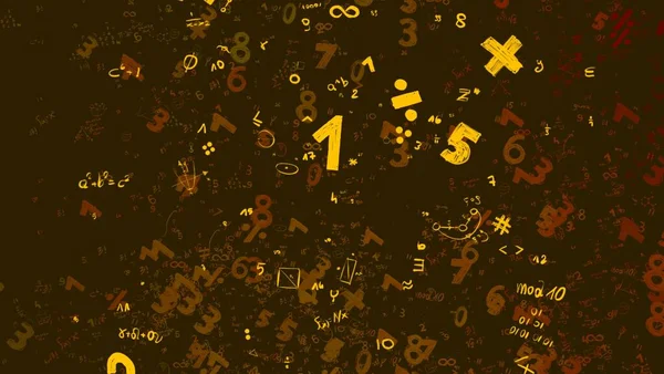 Math Ilustración Abstract Background Numbers Copy Space — Foto de Stock