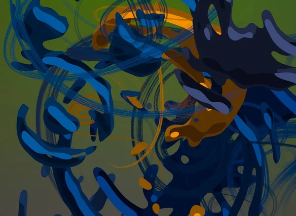 Abstracte Achtergrondkunst Illustratie Penseelstreken Doek Veelkleurige Achtergrond Hedendaagse Kunst Artistiek — Stockfoto