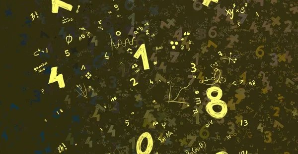 Math Ilustración Abstract Background Numbers Copy Space — Foto de Stock