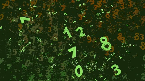 Math Ilustración Abstract Background Numbers Copy Space — Foto de Stock