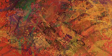 Soyut arka plan sanatı. 2D çizim. Etkileyici yağlı boya resim. Tuvalde fırça darbeleri. Modern sanat. Çok renkli arkaplan. Çağdaş sanat. İfade. Sanatsal dijital palet.