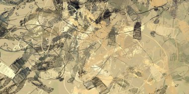 Soyut arka plan sanatı. 2D çizim. Etkileyici yağlı boya resim. Tuvalde fırça darbeleri. Modern sanat. Çok renkli arkaplan. Çağdaş sanat. İfade. Sanatsal dijital palet.
