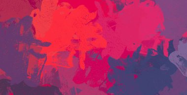 Soyut arka plan sanatı. 2D çizim. Etkileyici yağlı boya resim. Tuvalde fırça darbeleri. Modern sanat. Çok renkli arkaplan. Çağdaş sanat. İfade. Sanatsal dijital palet.