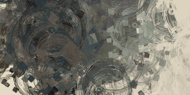 Soyut arka plan sanatı. 2D çizim. Etkileyici yağlı boya resim. Tuvalde fırça darbeleri. Modern sanat. Çok renkli arkaplan. Çağdaş sanat. İfade. Sanatsal dijital palet.