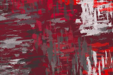 Soyut arka plan sanatı. 2D çizim. Etkileyici yağlı boya resim. Tuvalde fırça darbeleri. Modern sanat. Çok renkli arkaplan. Çağdaş sanat. İfade. Sanatsal dijital palet.