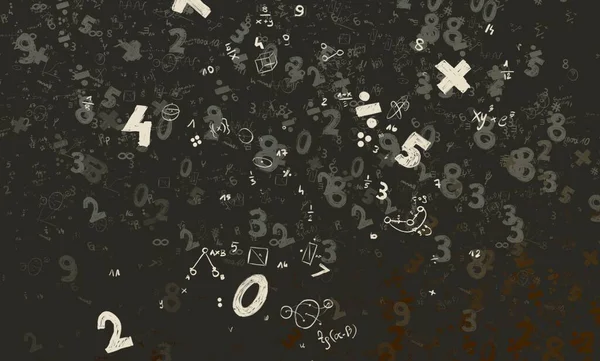 Math Ilustración Abstract Background Numbers Copy Space — Foto de Stock