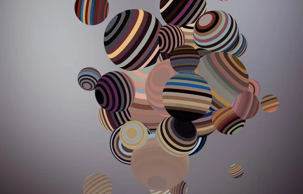 배경은 색깔의 풍선으로 이루어진 예술적 디지털 팔레트 — 스톡 사진