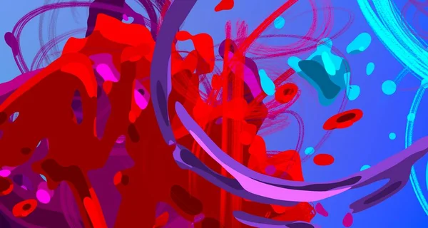 Abstrakcyjne Tło Sztuki Ilustracja Uderzenia Pędzla Płótnie Kolorowe Tło Sztuka — Zdjęcie stockowe