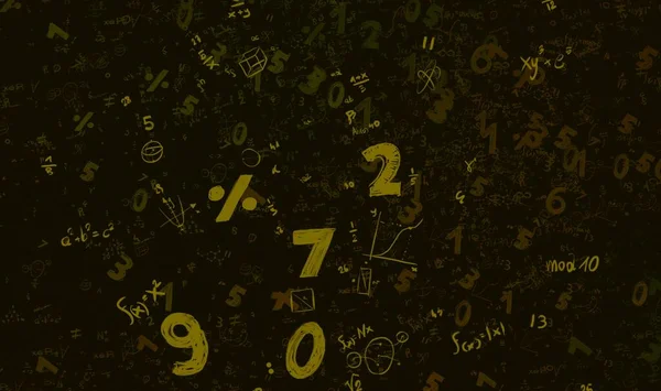 Math Ilustración Abstract Background Numbers Copy Space — Foto de Stock