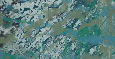 Soyut arka plan sanatı. 2D çizim. Etkileyici yağlı boya resim. Tuvalde fırça darbeleri. Modern sanat. Çok renkli arkaplan. Çağdaş sanat. İfade. Sanatsal dijital palet.