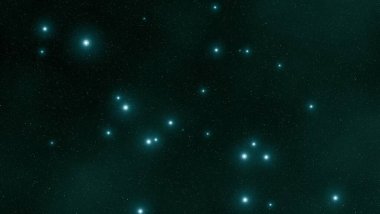 Derin uzay yıldız alanı. Evren yıldızlarla ve gazla dolu. çok uzak bir evren çizimi.