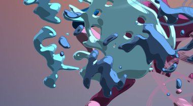 Soyut arka plan sanatı. 3 boyutlu illüstrasyon. Tuvalde fırça darbeleri. Çok renkli arkaplan. Çağdaş sanat. Sanatsal dijital palet.