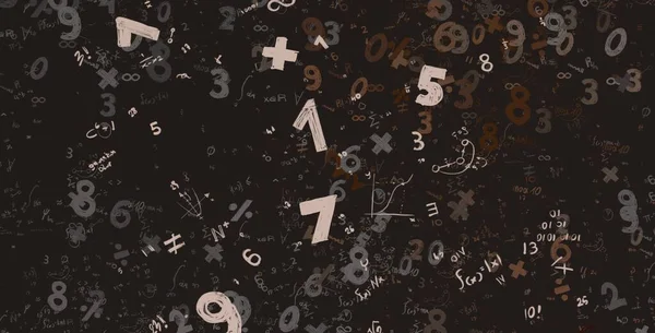 Math Ilustración Abstract Background Numbers Copy Space — Foto de Stock