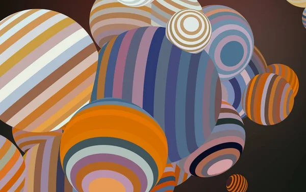 Fundal Abstract Ilustrație Baloane Multicolore Arta Contemporană Paleta Digitală Artistică — Fotografie, imagine de stoc