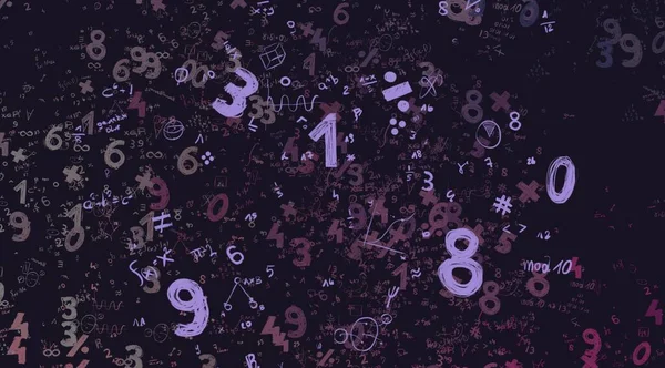 Math Ilustración Abstract Background Numbers Copy Space —  Fotos de Stock