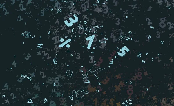 Math Ilustración Abstract Background Numbers Copy Space — Foto de Stock