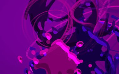 Soyut arka plan sanatı. 3 boyutlu illüstrasyon. Çok renkli arkaplan. Çağdaş sanat. Sanatsal dijital palet.