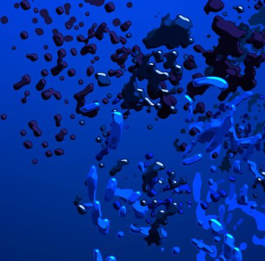 Soyut arka plan sanatı. 3 boyutlu illüstrasyon. Çok renkli arkaplan. Çağdaş sanat. Sanatsal dijital palet.