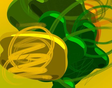 Soyut arka plan sanatı. 3 boyutlu illüstrasyon. Tuvalde fırça darbeleri. Çok renkli arkaplan. Çağdaş sanat. Sanatsal dijital palet.