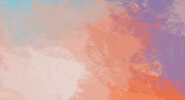 Soyut arka plan sanatı. 2D çizim. Etkileyici yağlı boya resim. Tuvalde fırça darbeleri. Modern sanat. Çok renkli arkaplan. Çağdaş sanat. İfade. Sanatsal dijital palet.