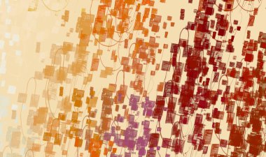 Soyut arka plan sanatı. 2D çizim. Etkileyici yağlı boya resim. Tuvalde fırça darbeleri. Modern sanat. Çok renkli arkaplan. Çağdaş sanat. İfade. Sanatsal dijital palet.