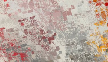 Soyut arka plan sanatı. 2D çizim. Etkileyici yağlı boya resim. Tuvalde fırça darbeleri. Modern sanat. Çok renkli arkaplan. Çağdaş sanat. İfade. Sanatsal dijital palet.