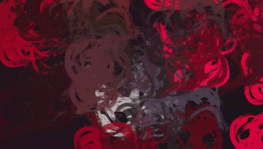 Soyut arka plan sanatı. 2D çizim. Etkileyici yağlı boya resim. Tuvalde fırça darbeleri. Modern sanat. Çok renkli arkaplan. Çağdaş sanat. İfade. Sanatsal dijital palet.