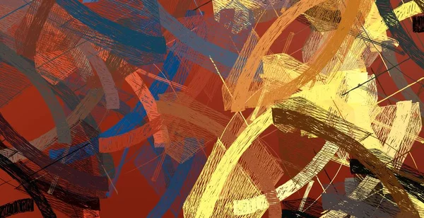 Abstract background art. 2d illustration. Expressive oil painting. Brushstrokes on canvas. Modern art. Multi color backdrop. Contemporary art. Expression. Artistic digital palette.