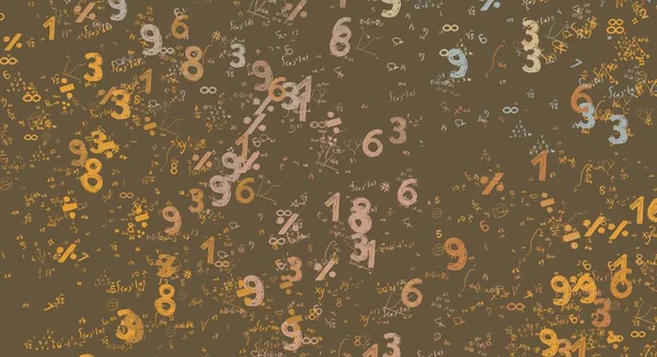 Math Illustration Abstract Background Numbers Copy Space — Stock Photo, Image