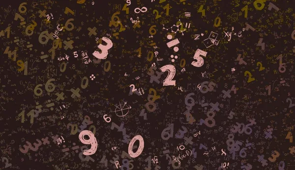 Math Ilustración Abstract Background Numbers Copy Space — Foto de Stock