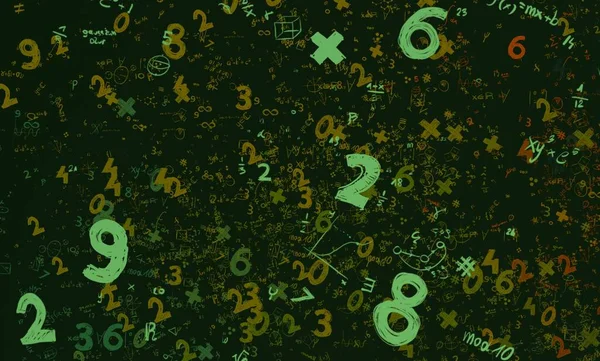 Math Ilustración Abstract Background Numbers Copy Space — Foto de Stock