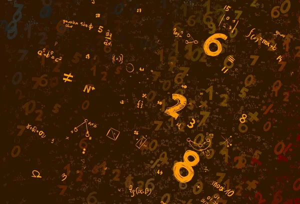 Matemática Ilustração Fundo Abstrato Com Números Espaço Cópia — Fotografia de Stock