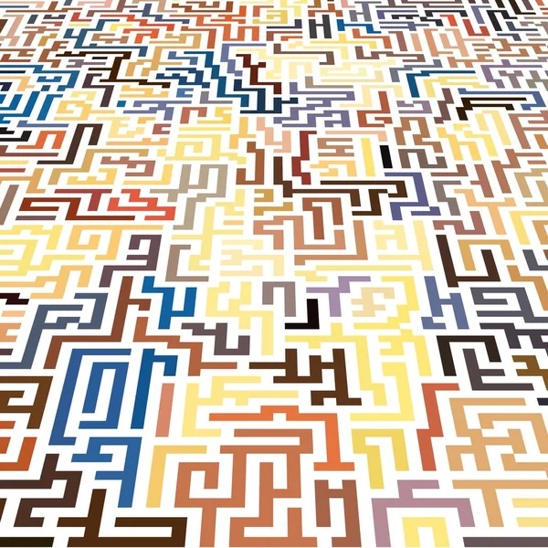 Farbenfroher Labyrinthhintergrund Illustration Mit Kopierraum — Stockfoto