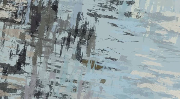 Soyut arka plan sanatı. 2D çizim. Etkileyici yağlı boya resim. Tuvalde fırça darbeleri. Modern sanat. Çok renkli arkaplan. Çağdaş sanat. İfade. Sanatsal dijital palet.